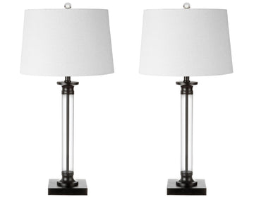 Mason 30" Glass and Metal LED Table Lamp - JONATHAN Y